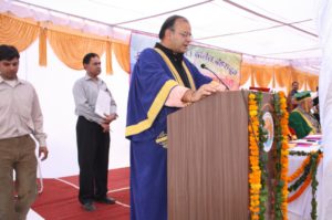 Chief Guest, (Late) Shri Arun Jaitly, Senior BJP leader and later becoming Finance Minister, Govt. of India On the occasion of 3rd Convocation of DBS (PG) College, Dehradun, 4th November, 2011 (Activity after retirement)