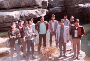 On a collection tour with students at Banda (UP)